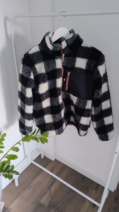 Dziewczęca kurtka z misia jesienna H&M roz 158/164 zadbana