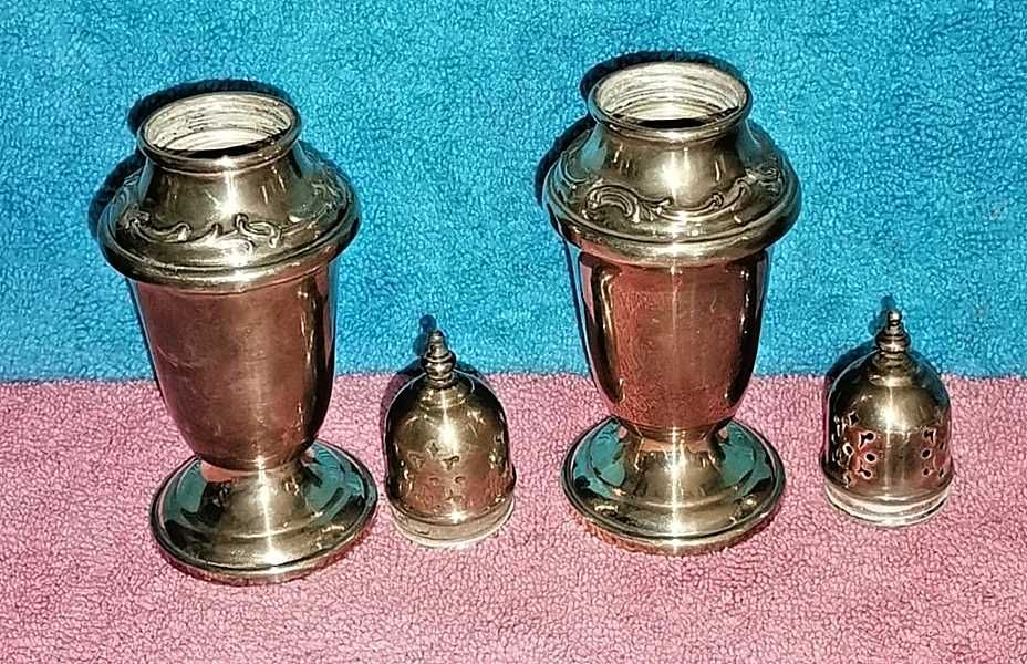 ALVIN E.P. Silver-Plated Salt and Pepper Set436371025854484481