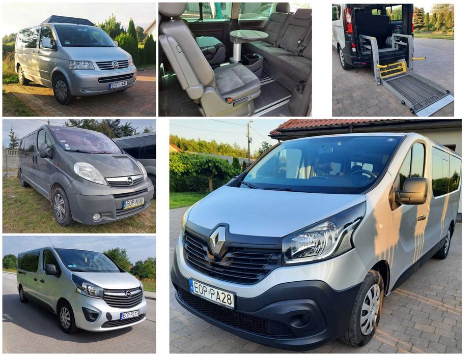 Wypożyczalnia Samochodów Busów osobowych dla niepełnosprawnych winda