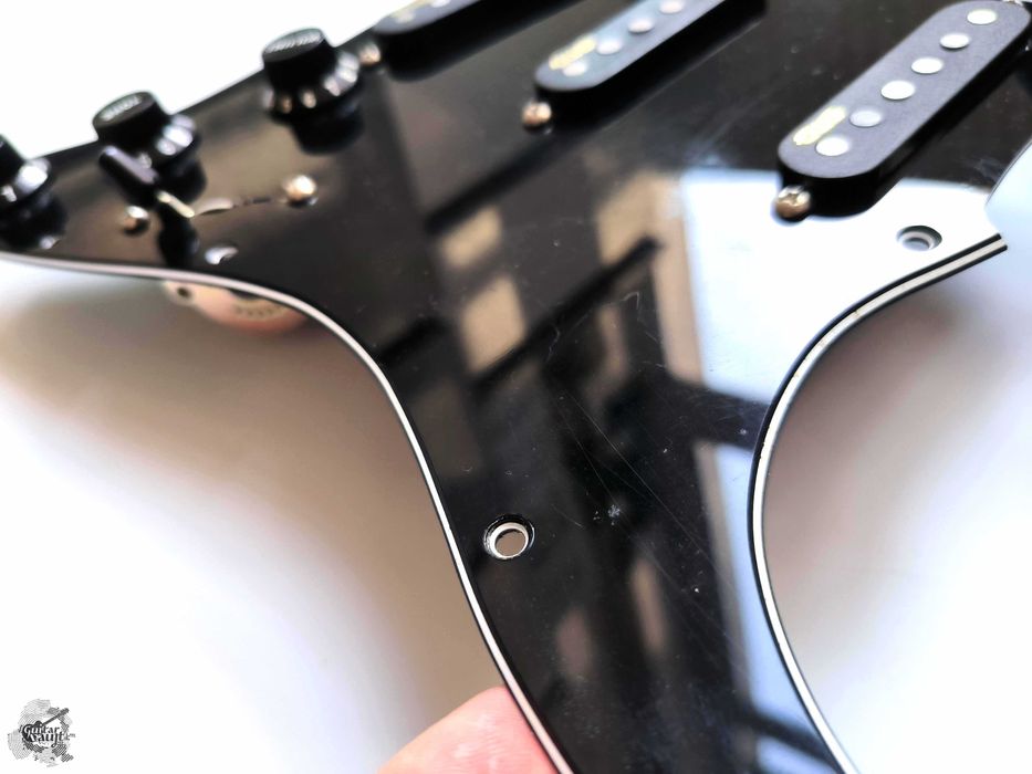 EMG ST-65 Passive Prewired Stratocaster Pickguard Set, Black пікгард