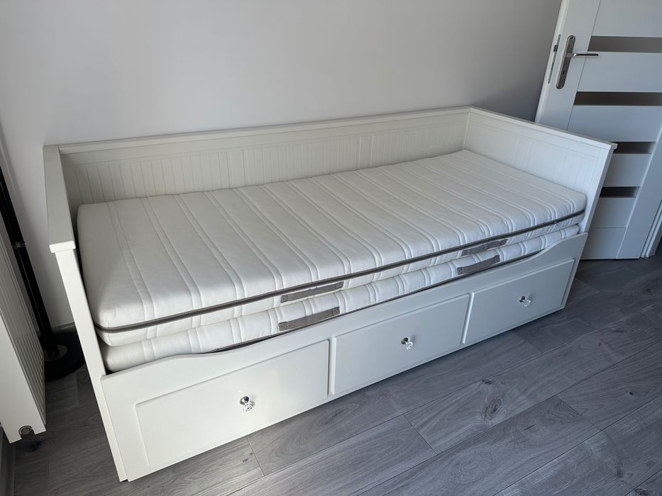 Łóżko Ikea z materacami, Hemnes leżanka ikea łóżko rozkładane