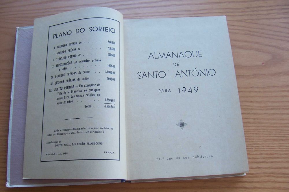 Almanaque de Santo António 1949