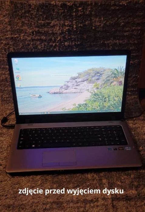 LAPTOP SAMSUNG NP350E7C-S0APL + zasilacz, bez dysku