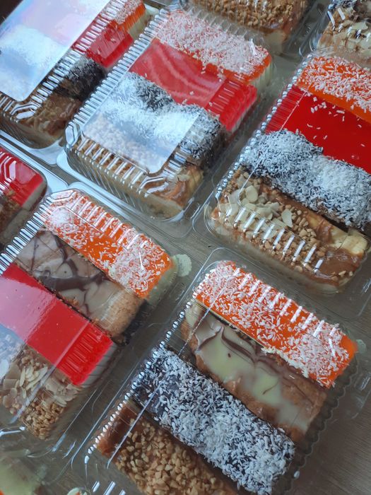 Paczki z ciastem,podziękowania  dla gosci