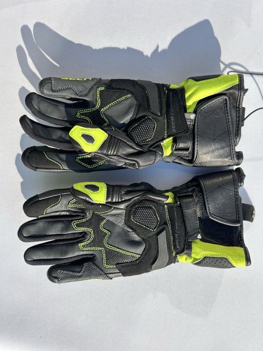 Rekawice motocyklowe Seca Atom flou yellow rozmiar XXL (12) Sportowe!