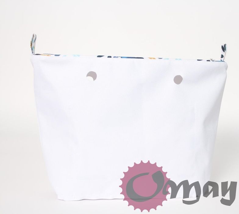 organizer do OBAG STANDARD kwiaty niebiesko-żółte 2 kieszenie OMAY