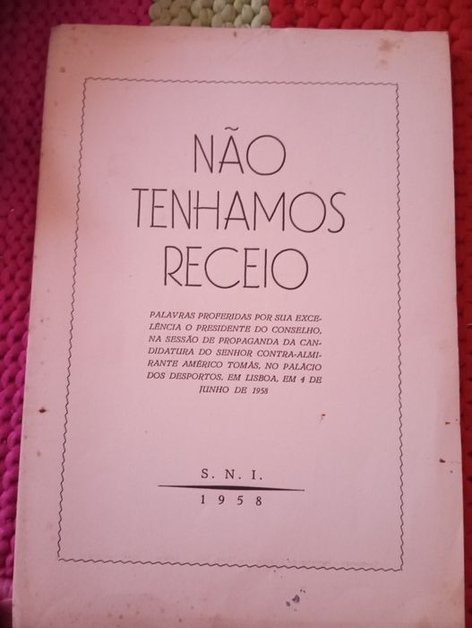 Salazar Não tenhamos receio