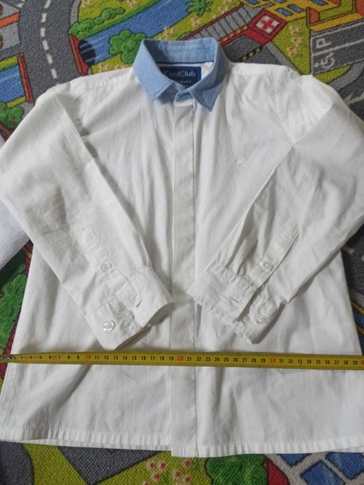 koszula bawełniana z dł. rękawem 134