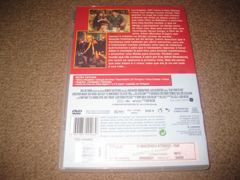 DVD "O Namorado Atómico" com Brendan Fraser