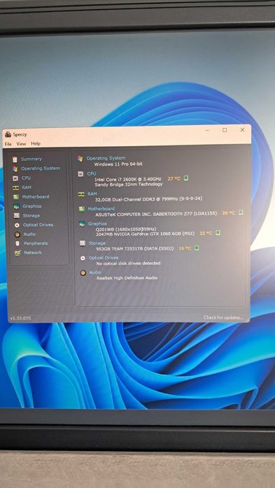 PC Gaming i7-2600K | GTX 1060 | 32GB DDR3 | 1TB SATA SSD