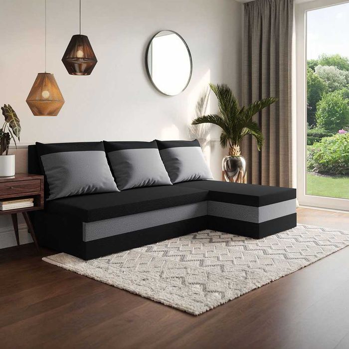 Narożnik z funkcją spania HUGO / Raty / Szybka dostawa!