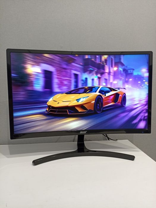 Монитор с нюансом игровой изогнутый 24" дюйма 144 Гц ACER LED FullHD HDMI DVI DisplayPort монітор ігровий 24