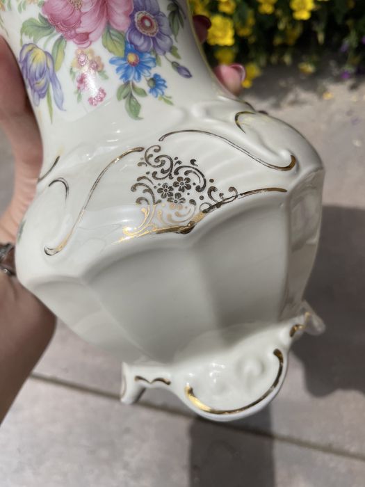 Wazon Bavaria Waldershof kwiaty porcelana