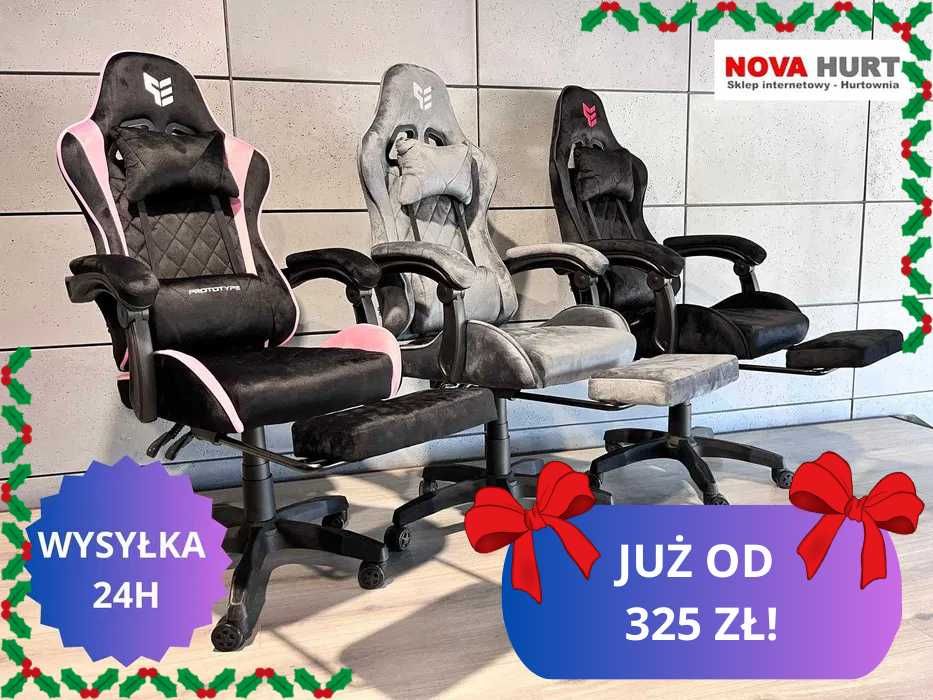 Fotel gamingowy obrotowy krzesło do biurka dla gracza Prototype