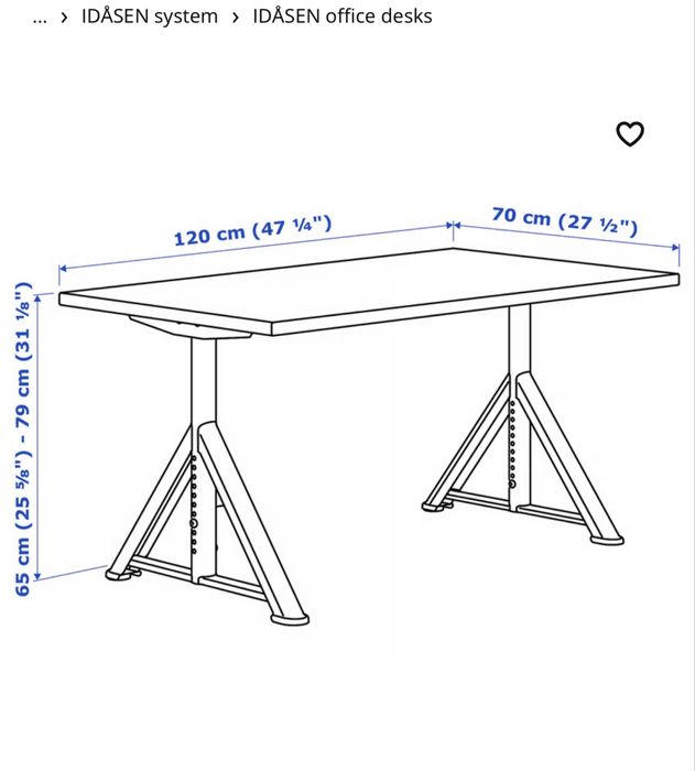 Secretaria Idasen Ikea