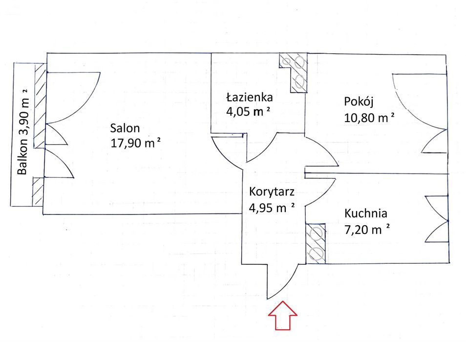 2 pokojowe mieszkanie 47 m2 w świetnej lokalizacji w centrum Elbląga. Duży salon, balkon, oddzielna kuchnia, winda, miejsce parkingowe przy budynku