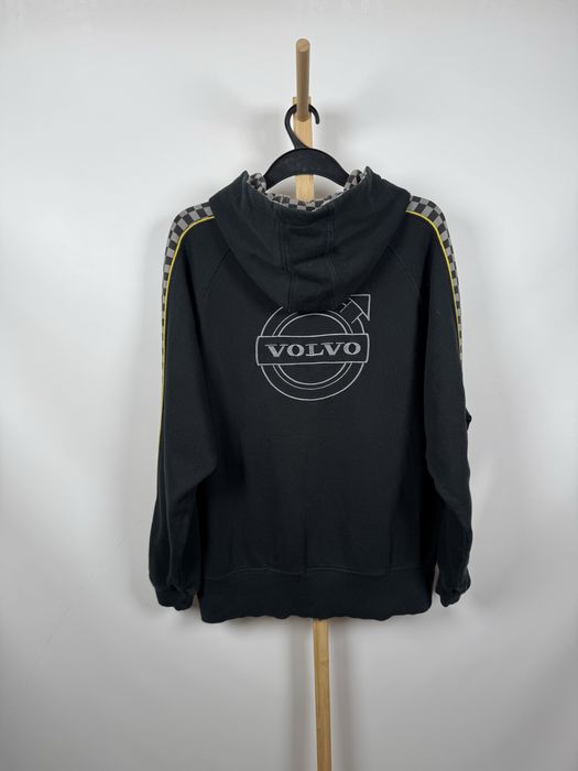 Volvo męska czarna bluza z kapturem rozsuwana oversize XXL