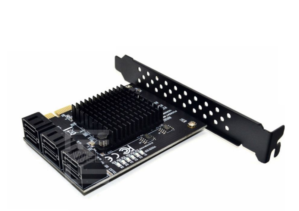 Контролер Ewell PCI-E to SATA III int., Marvell 88SE9215 (EW351)