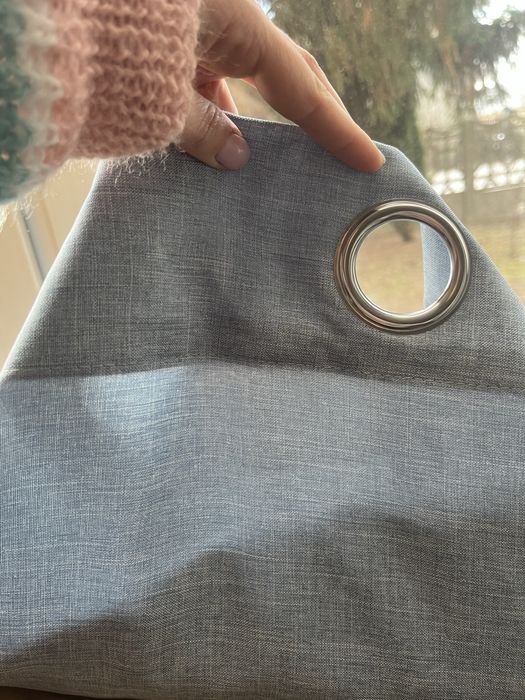 Zasłony Inspire Raspberry 140×280 cm szare na przelotkach – 4 sztuki