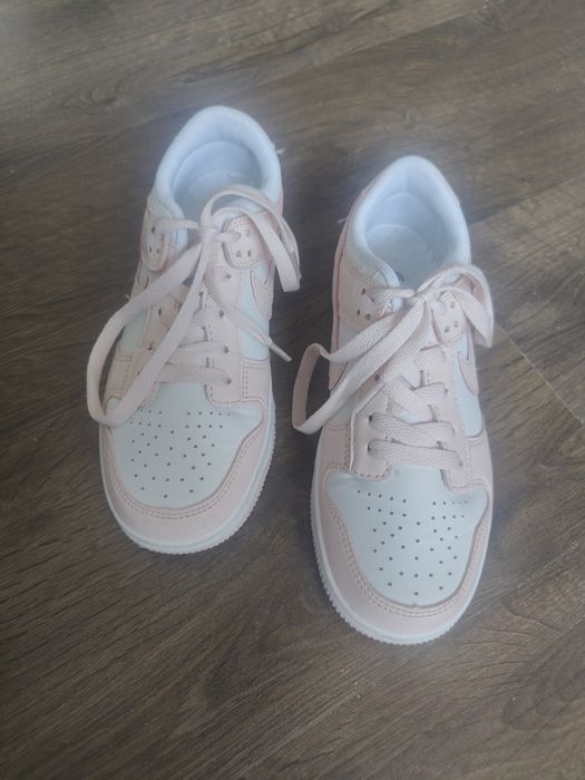 Nike Dunk Low  bialo różowe