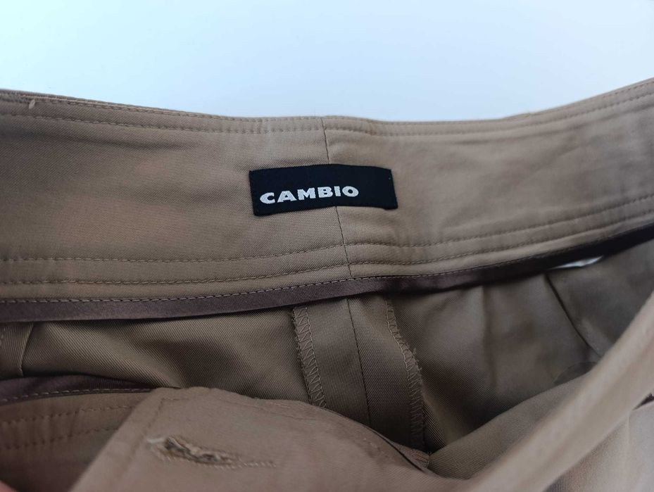 Beżowe spodnie damskie Cambio M