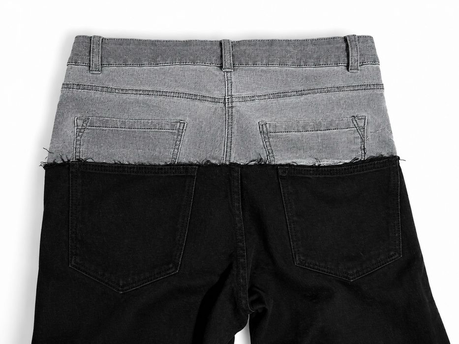 Кастомные джинсы Double Waistband Flared / Opium / Y2K"