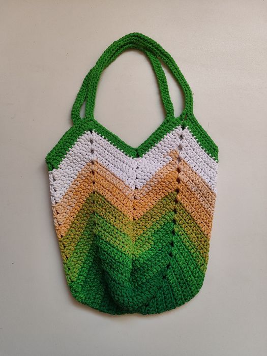 Tulipan torba siatka shopperka ze sznurka ombre