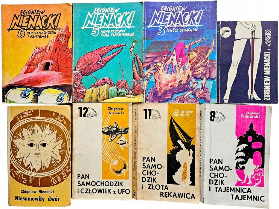 8x Nienacki Pan Samochodzik Fantomas UFO Złota Rękawica Tajemnica