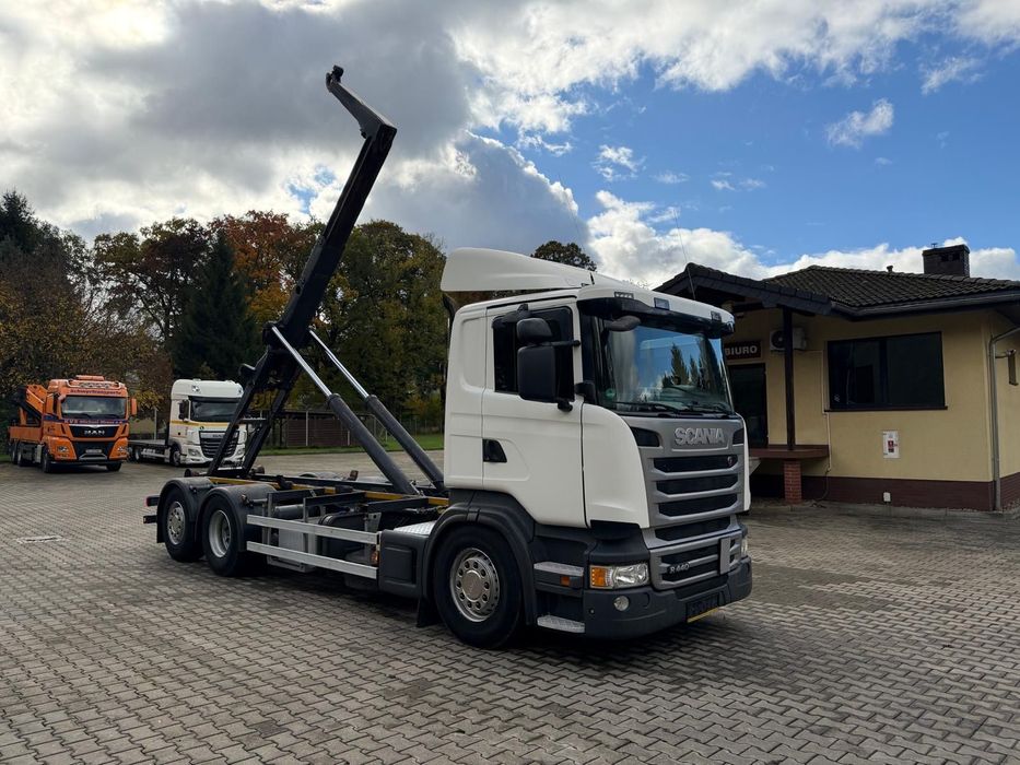 Scania R440 hakowiec, 6x2, MEILLER, pilot, 490 t.km.!  hakowiec, 6x2, MEILLER, pilot, manual!