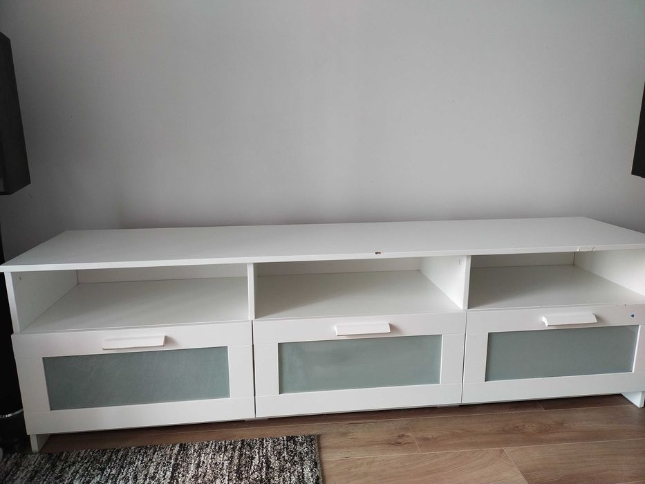 BRIMNES Szafka pod TV, biały, 180x41x53 cm