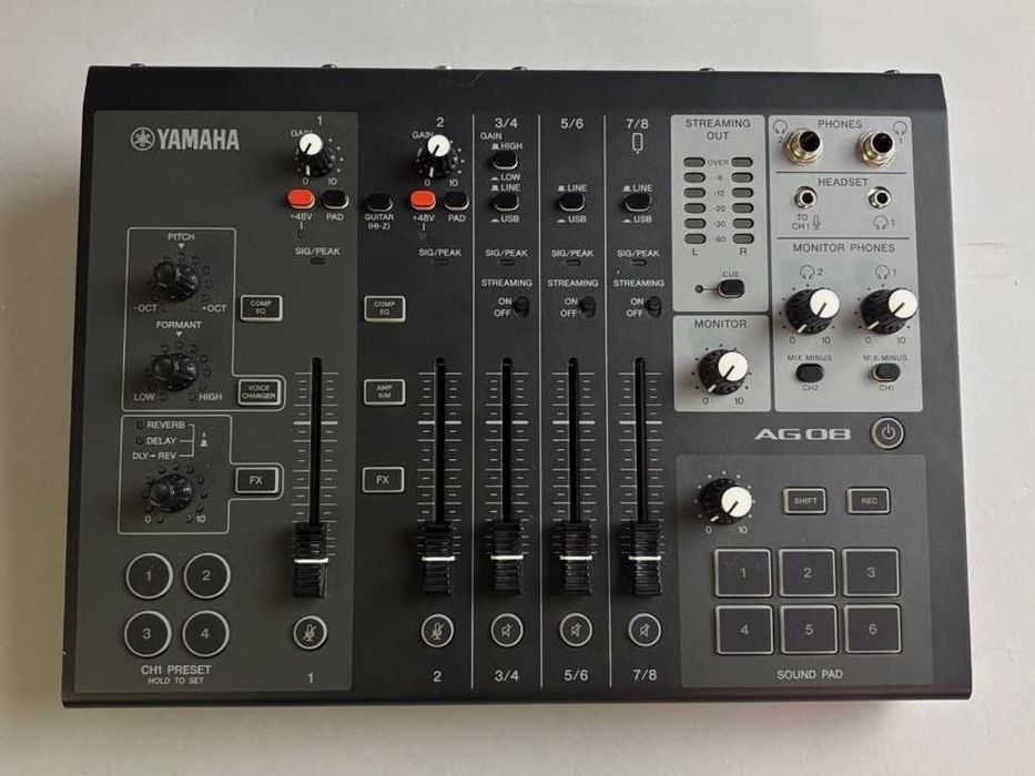 Стриминговый микшер / аудиоинтерфейс Yamaha AG08