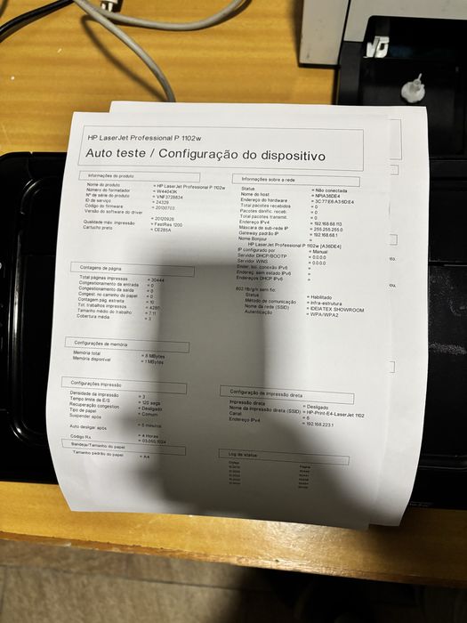 Impressora HP laserJet P1102w