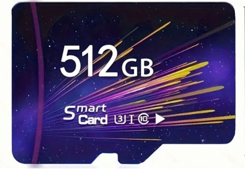 Высокоскорстная карта памяти micro SD объемом 512 ГБ