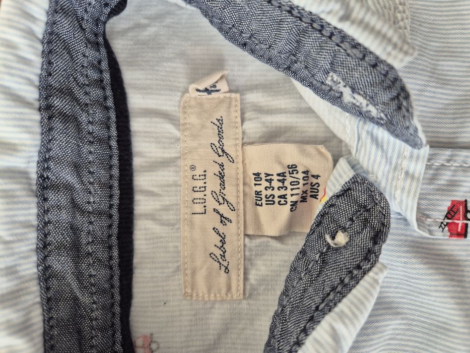Koszula chłopięca h&m 104 wóz strażacki