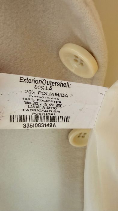 Casaco branco sujo/bege, como novo
