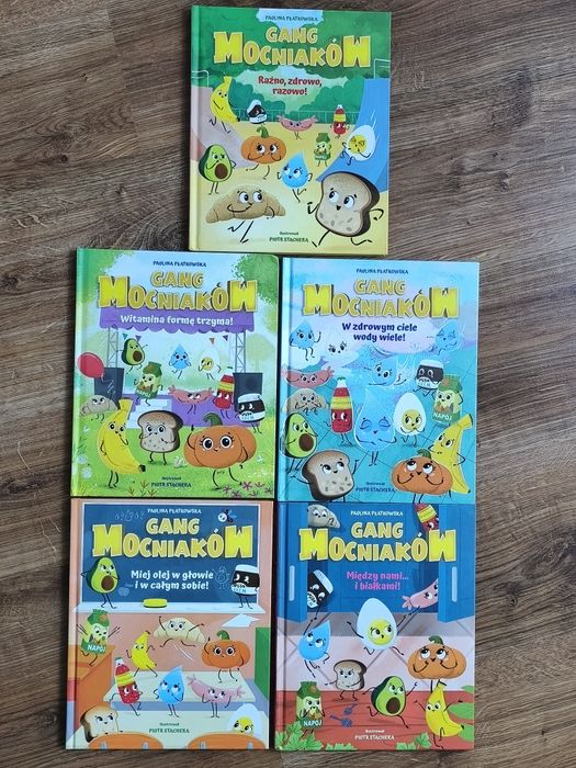 Książki dla dzieci z serii Gang Mocniaków 5 szt.