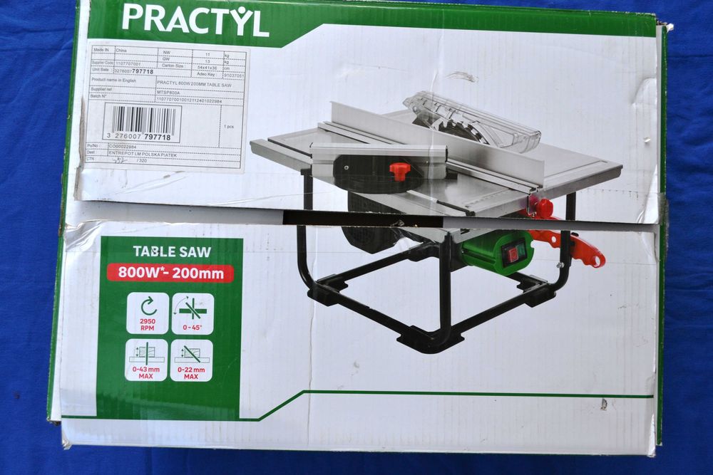 Pilarka stołowa PRACTYL MTSP 800W - 200 mm - sieciowa 230V - NOWA -