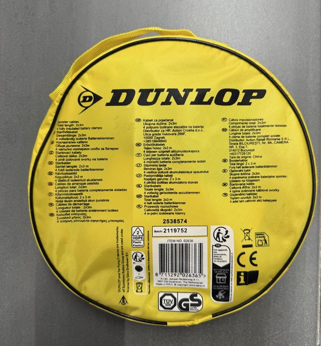 Cabos bateria Dunlop