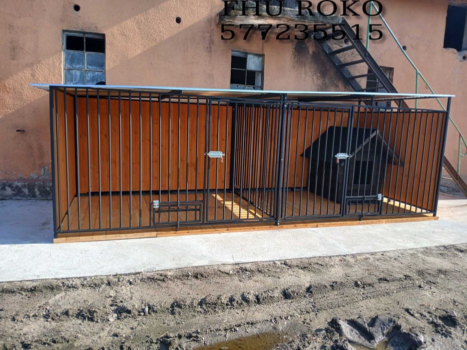 Kojec dla psów podwójny,klatka dla psa,boksy dla zwierząt producent