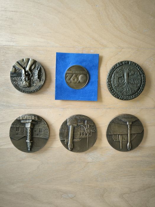 Medalhas de Bronze Ramalho Eanes/ Álvaro Cunhal/ Gen. Vasco Gonçalves