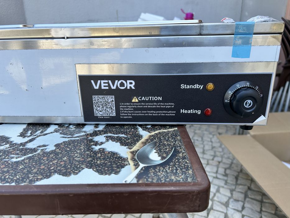 Aquecedor de mesa banho maria 6 cubas