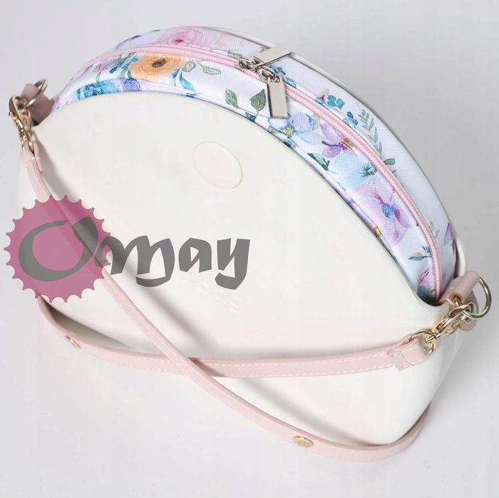 organizer OBAG MOON LIGHT ogród róże pudrowe 2 kieszenie wkład OMAY