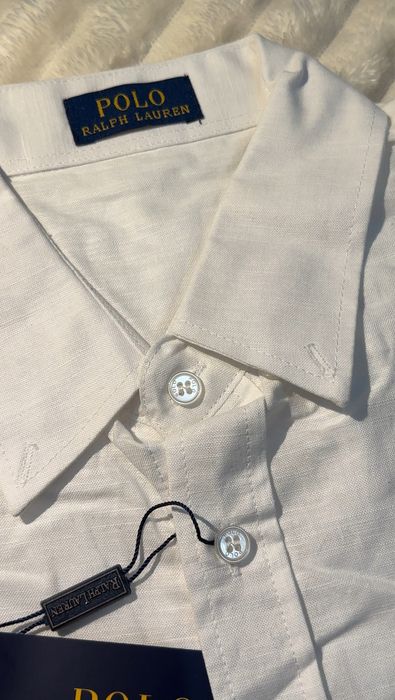 Camisa linho Polo Ralph Lauren