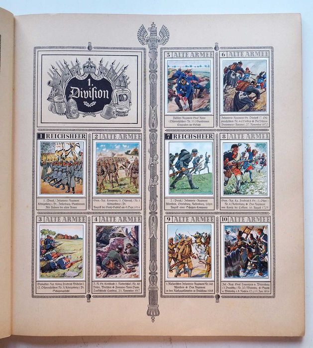 Caderneta Cromos Antiga Reich Alemão - 1933 - Excelente Qualidade