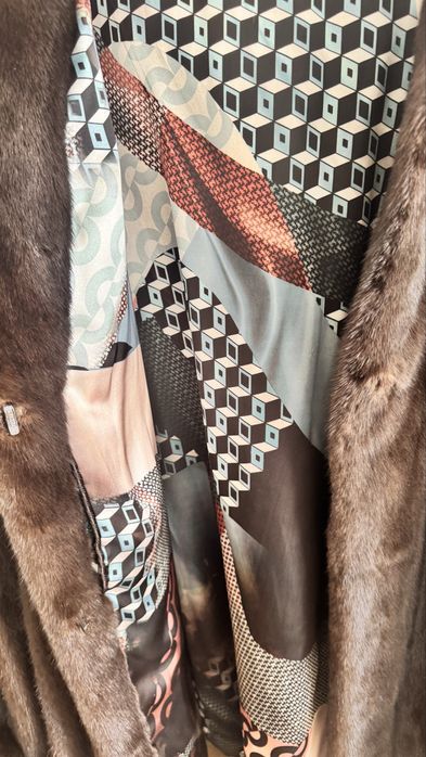 Шуба норкова коричнева