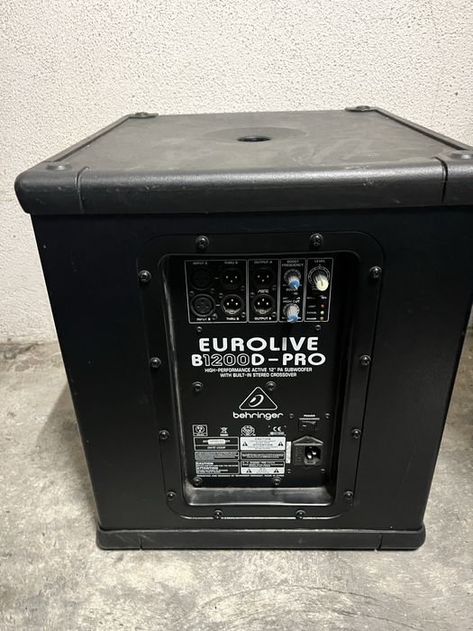Subwoofer Behringer B1200D Pro Grave