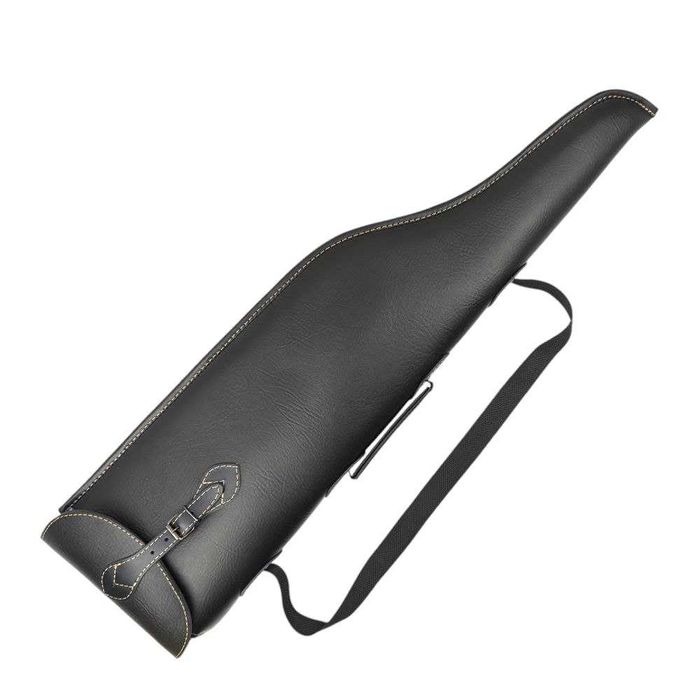 Чохол для двохствольної рушниці (ІЖ, ТОЗ) якісний шкірзам Чорний