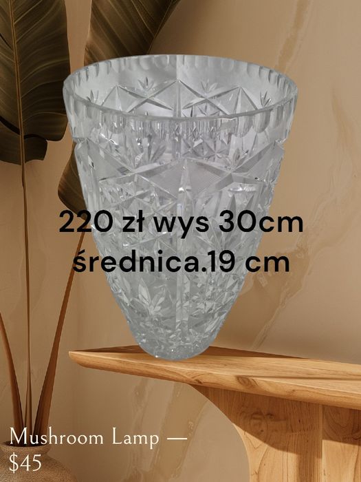 Duży wazon kryształowy