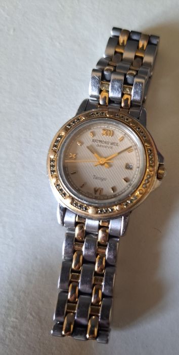 Relogio raymond weil tango com 46 diamantes