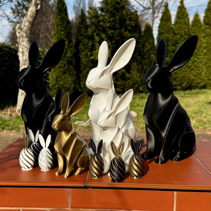 Zajączek wielkanocny, pisanka wielkanocna - druk 3d, ozdoby świąteczne